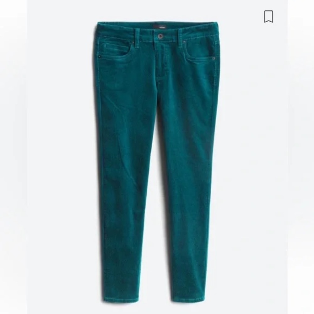 Edyson Stitch Fix Hampton Teal Green Skinny Corduroy Jeans Pants Size 30
